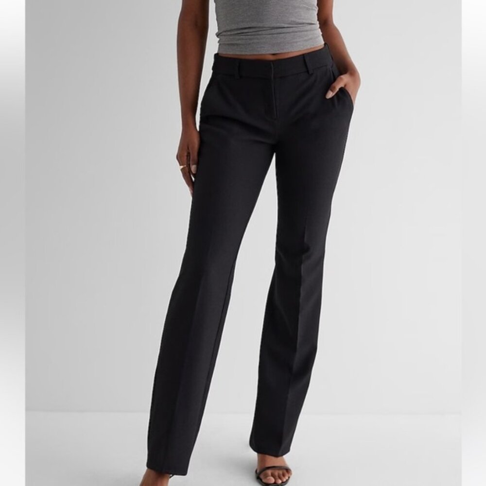 🆕 NWT Express Editor Original Low Rise Bootcut Pant, Women’s Size 6, In Plastic